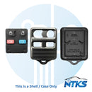 1996 - 2013 CARCASA para Control Remoto Ford / 4 Botones