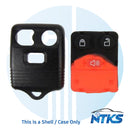 1998 - 2011 CARCASA para Control Remoto Ford / 3 Botones