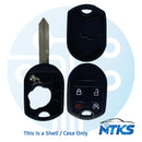 2011 - 2017 CARCASA para llave remota Ford H75 / 4 botones con arranque remoto