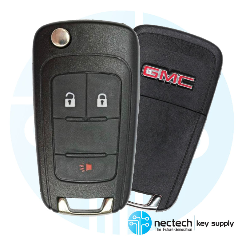 2010 - 2019 GMC Terrain Remote Flip Key 3 Buttons FCC: OHT01060512