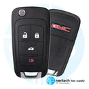 2010 - 2019 GMC Terrain Llave abatible remota 4 botones FCC: OHT01060512