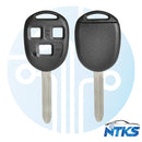 1998 - 2014 NTKS Heavy SHELL para llave de cabeza remota Toyota TR47/3 botones