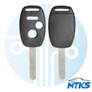 2005-2019 NTKS Heavy SHELL para llave de cabeza remota Honda (con y sin soporte de chip) 3 botones