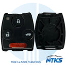 2006 - 2013 SHELL for Honda Remote Case / 4-Buttons ( Without Chip Holder )