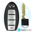 2013 - 2016 Infiniti JX35 QX60 Proximity Smart Key FCC: KR5S180144014