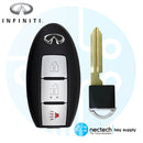 2005 - 2008 Infiniti FX35 FX45 Llave de proximidad inteligente FCC: CWTWBU619 / PN: 2285E3-CL01D