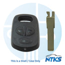 2001 - 2004 CARCASA para Porsche 911 Boxster Control remoto con tapa de 3 botones