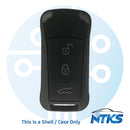 2004-2011 CARCASA para Porsche Cayenne Remote Flip 3 botones