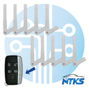 2010 - 2019 Land Rover Jaguar Hoja de llave de emergencia HU101