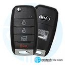 2014 - 2018 Kia Soul Remote Flip Key FCC: OSLOKA-875T / OKA-875KT (PS)
