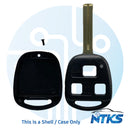 1998 - 2009 CARCASA para llave de cabeza remota Lexus LXP90 / (Hoja corta)