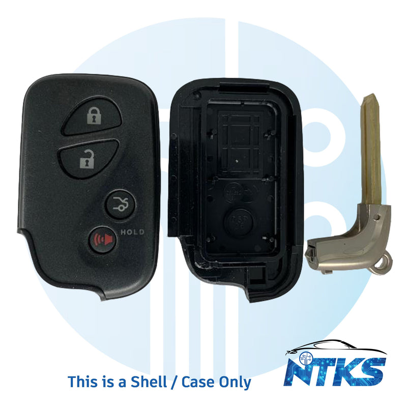 2007 - 2012 SHELL for Lexus Smart Proximity Key with Emergency Key 4-Buttons