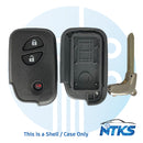 2010 - 2017 SHELL for Lexus Smart Proximity Key with Emergency Key 3-Buttons