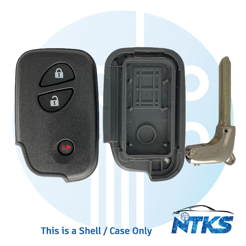 2010 - 2017 CARCASA para llave de proximidad inteligente Lexus con llave de emergencia de 3 botones