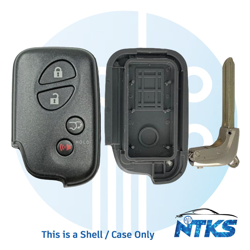 2010 - 2019 SHELL para llave de proximidad inteligente Lexus con llave de emergencia SUV de 4 botones