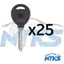 25 Y159-P 1993-2013 Chrysler Jeep Dodge Mitsubishi Plymouth Volvo Llave en blanco