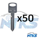 Llave de prueba de metal mecánica de doble cara H75 de 8 cortes para llave Ford, Lincoln, Mercury 50