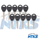 10 LLAVES EN BLANCO DA34-P Llave transpondedora sin chip