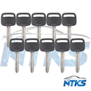 10 LLAVES EN BLANCO TR47-P Llave transpondedora SIN CHIP