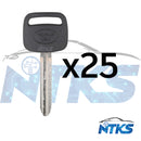 25 LLAVES EN BLANCO TR47-P Llave transpondedora SIN CHIP