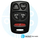 2003 - 2004 Mazda MPV Control remoto de entrada sin llave FCC: OUCG8D-333A-A