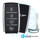 FCC de la llave de proximidad inteligente Hyundai Genesis G90 G70 2019 - 2021: TQ8-FOB-4F16 / 433Mhz