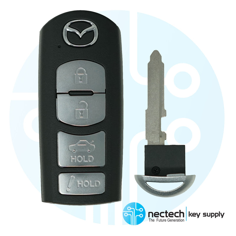 2009 - 2015 Mazda MX-5 Miata Llave de proximidad inteligente FCC: WAZX1T768SKE11A04 / PN: NHY8-67-5RYA