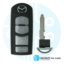 2010 - 2015 Mazda CX-7 CX-9 Llave de proximidad inteligente 4B FCC: WAZX1T768SKE11A04