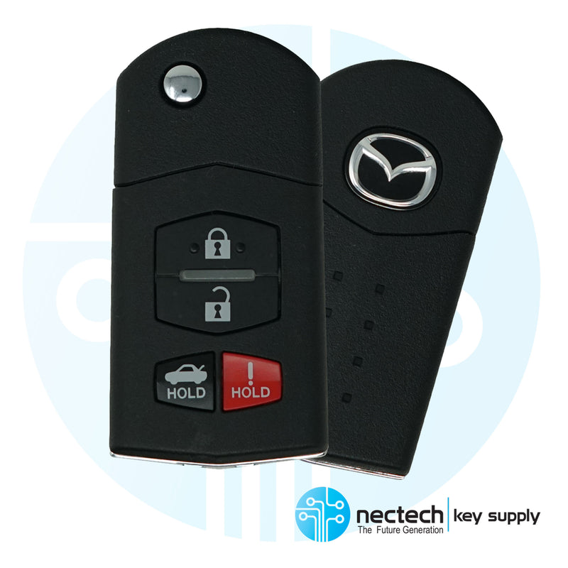 2004 - 2011 Mazda 6 MX-5 RX8 Llave abatible remota FCC: KPU41788 / PN:GP7A-67-5RYB