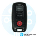 2007 – 2009 Mazda 3 mando a distancia FCC: KPU41794 / PN: BAN66-75RY