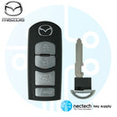 2010 - 2015 Mazda CX-7 CX-9 Llave de proximidad inteligente 4B FCC: WAZX1T768SKE11A04