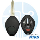 2007-2015 SHELL for Mitsubishi Remote Head Key MIT3 / 4-Buttons
