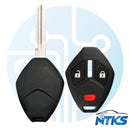2006-2007 SHELL for Mitsubishi Remote Head Key MIT6 / 3-Buttons