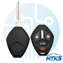 2006-2007 SHELL for Mitsubishi Remote Head Key MIT6 / 4-Buttons