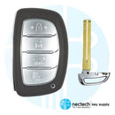 2016 - 2018 Hyundai Tucson Control remoto de proximidad con llave inteligente FCC: TQ8-FOB-4F11