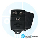 1993 – 1996 Chevrolet Buick Oldsmobile llave de control remoto FCC: ABO0103T / PN: 12522338