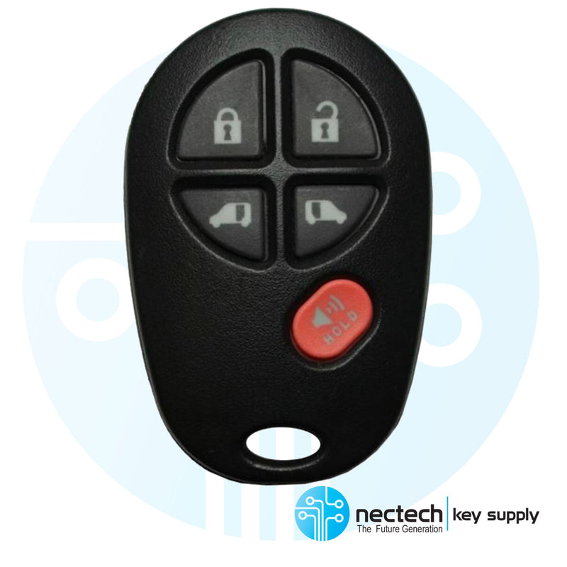 2004 - 2020 Toyota Sienna Remote Control Key Fob FCC: GQ43VT20T