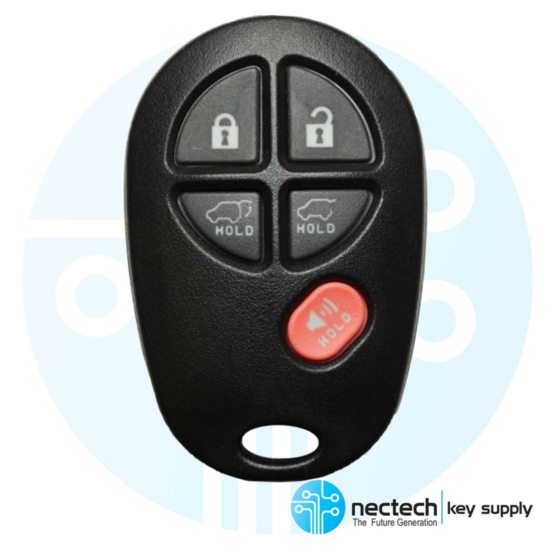 2008 - 2013 Toyota Highlander Sport Control Remoto Llavero FCC: GQ43VT20T
