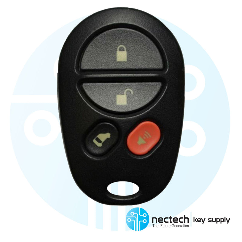 2004 - 2016 Toyota Sienna Remote Control Key Fob FCC: GQ43VT20T