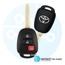 2015 - 2022 Toyota Prius C Tacoma RAV4 Llave principal remota FCC:HYQ12BEL/Chip Letra H