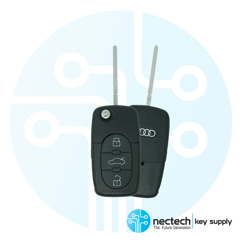 1997 - 2006 Audi A4 A6 A4 Remote Flip Key FCC: MYT8Z0837231 / PN: 8Z0 837 231 P