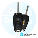 2019 - 2021 Chevrolet Cruze Trailblazer Llave abatible remota FCC: LXP-T004 / PN:13522770