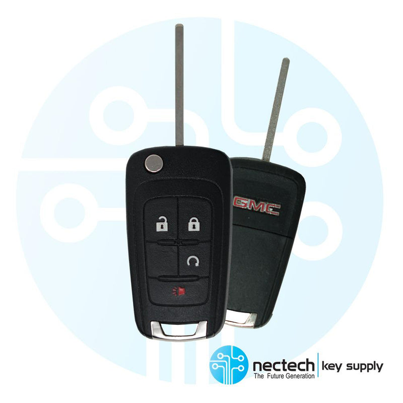 2010 - 2019 GMC Terrain 4 Buttons Remote Flip Key FCC: OHT01060512