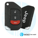 FCC de llave inteligente remota para Jeep Wrangler 2018 - 2021: OHT1130261 - 3B - 433Mhz