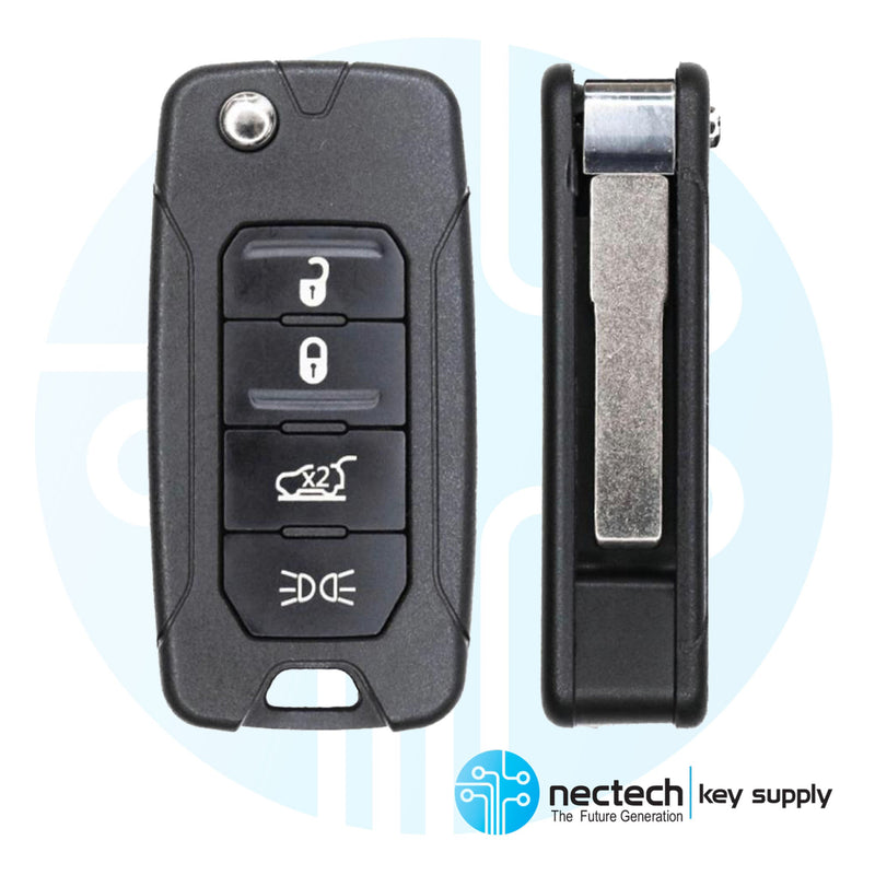 2015 - 2018 Jeep Renegade Remote Flip Key FCC: 2ADFTFI5AM433TX - 4B - 434Mhz