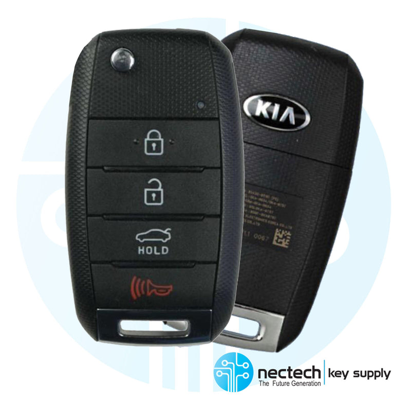 2016 - 2020 Kia Optima Remote Flip Key w/Uncut Blade FCC: SY5JFRGE04 (JF4BT) / PN: 95430-D4010