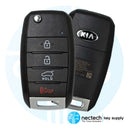 2014 - 2016 Kia Sportage Remote Flip Key FCC: NYODD4TX1306-TFL (TF F/L) / PN:  95430-3W350