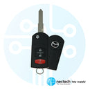 2006 - 2015 Mazda 5 2 3 CX-7 CX-9 Llave abatible remota FCC: BGBX1T478SKE125-01