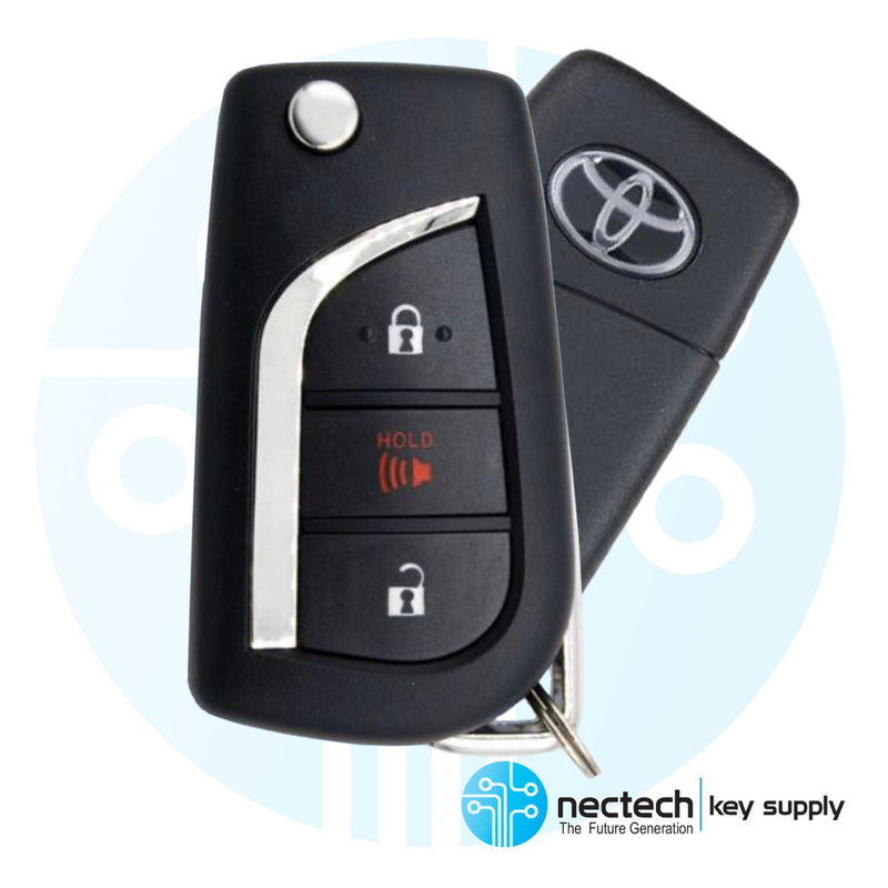 2018 - 2020 Toyota CH-R Remote Flip Key FCC: MOZB97TZ