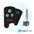 2005 - 2013 Acura RL Llave de proximidad inteligente FCC ID: ACJ8D8E24A04